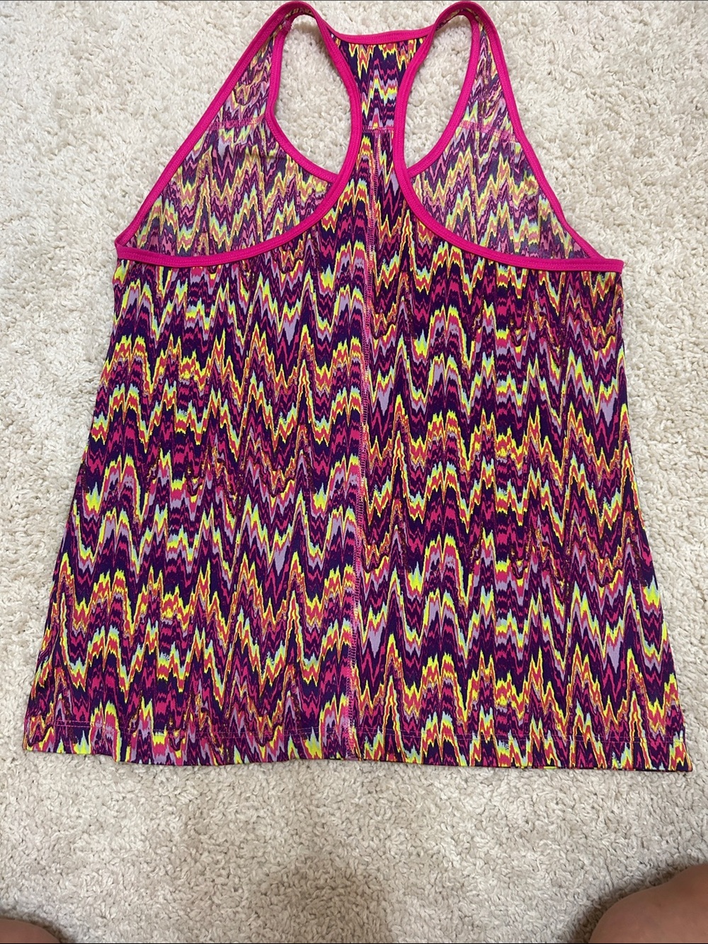bcg Pink Multicolor Racerback Tank Top - Picture 3 of 3